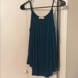 Blue long sleeved blouse